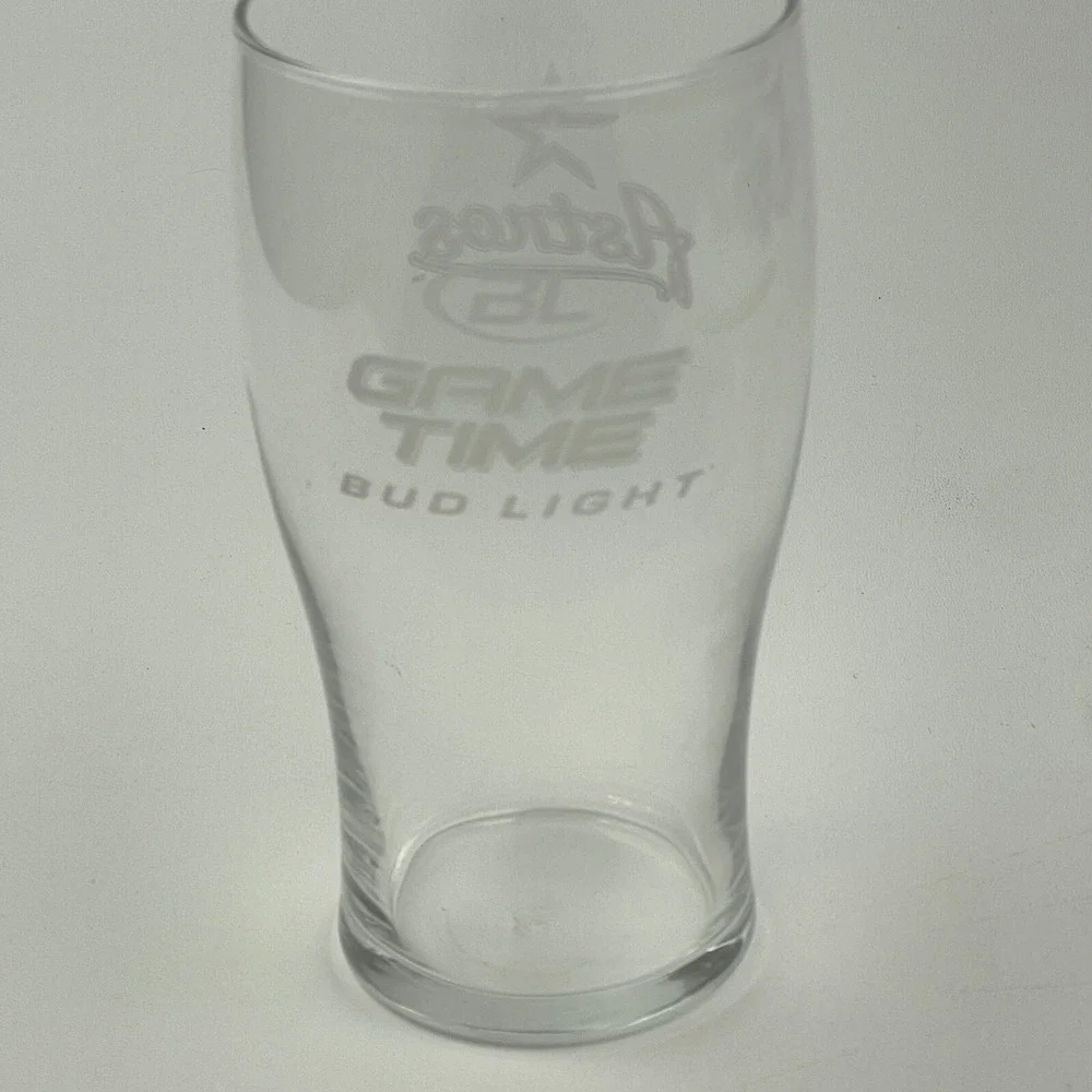 Houston Astros Pint Glass SGA Budweiser Beer Cup Mug MLB‎ Baseball